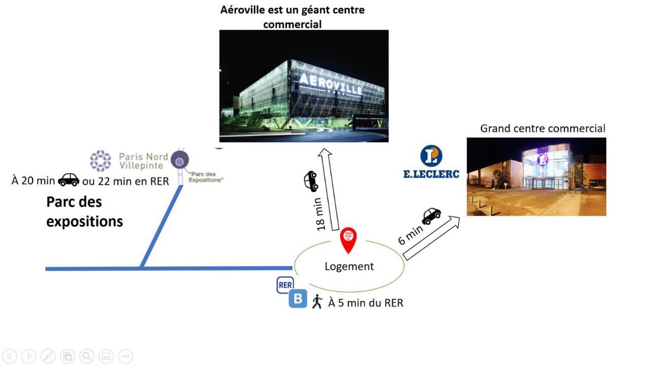 فيل باريسى A 5Mn De La Gare Entre Paris, Disneyland & Asterix المظهر الخارجي الصورة
